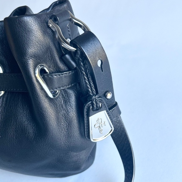Cole Haan Black Genuine Leather Shoulder Bag - Picture 2 of 12